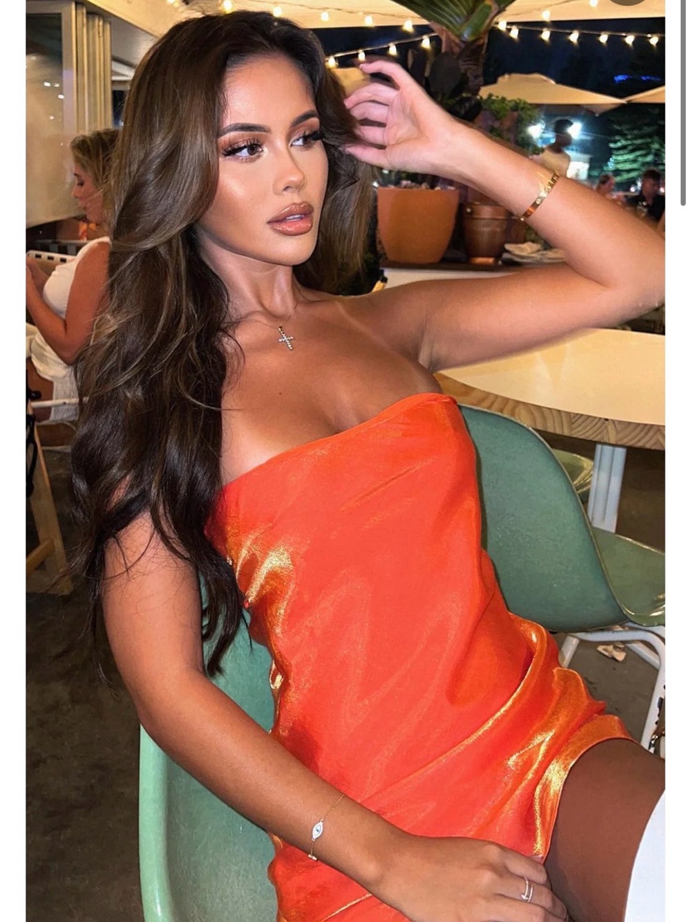 White Fox Boutique Orange Mini Dress